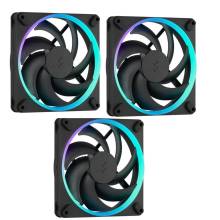 Fractal Design Momentum 14 RGB - rendszerventilátor, 140mm, 350-1800rpm, 28dBA, fekete, 3db-os készlet FD-F-MR1-1403 Fractal Design Momentum 14 RGB - rendszerventilátor, 140mm, 350-1800rpm, 28dBA, fekete, 3db-os készlet FD-F-MR1-1403