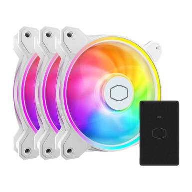 Cooler Master MasterFan MF120 Halo2 3-in-1 120mm-es ARGB rendszerventilátor fehér MFL-B2DW-213P2-R2 Cooler Master MasterFan MF120 Halo2 3-in-1 120mm-es ARGB rendszerventilátor fehér MFL-B2DW-213P2-R2