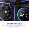 NZXT F120X rendszerhűtő - 120mm, RGB, 2400rpm, 41dBA, fekete RF-U12PN-B1