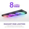 NZXT F420 RGB Core rendszerhűtő - 420mm-es egy keretes RGB ventilátoregység, fekete RF-U42HF-B1