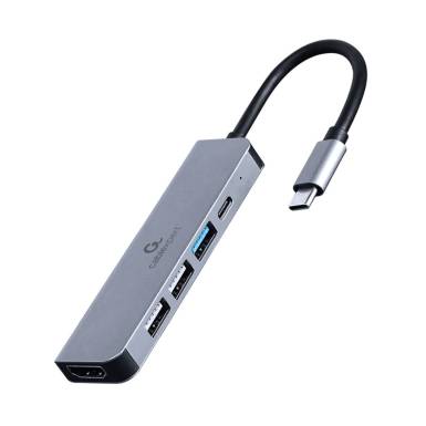 GEMBIRD USB Type-C 5-in-1 multi-port adapter (Hub + HDMI + PD) A-CM-COMBO5-03