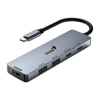 Genius UH-500 5-in-1 USB 3.0 Hub - HDMI 4K@60Hz, 3xType-A, 1xType-C, 1x100W PD 31240003400 Genius UH-500 5-in-1 USB 3.0 Hub - HDMI 4K@60Hz, 3xType-A, 1xType-C, 1x100W PD 31240003400