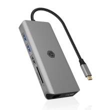 Raidsonic Icy Box IB-DK4061-CPD dokkolóállomás - 12-in-1, USB-C PD 100W, 2xHDMI 1x8K@30Hz vagy 2x4K@60Hz IB-DK4061-CPD Raidsonic Icy Box IB-DK4061-CPD dokkolóállomás - 12-in-1, USB-C PD 100W, 2xHDMI 1x8K@30Hz vagy 2x4K@60Hz IB-DK4061-CPD