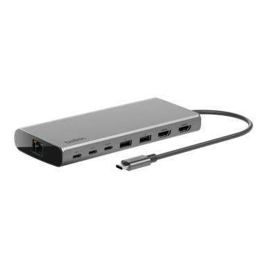 Belkin Connect Universal USB-C 8-in-1 Dual Display Core Hub notebook dokkoló INC015BTSGY-CZ Belkin Connect Universal USB-C 8-in-1 Dual Display Core Hub notebook dokkoló INC015BTSGY-CZ