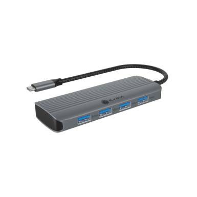Raidsonic Icy Box IB-DK4022a-CPD dokkol&oacute;&aacute;llom&aacute;s - 6in-1, USB 3.2 Gen1 1xType-C PD 100W, 4xType-A, 1xHDMI 4K@60Hz IB-DK4022A-CPD