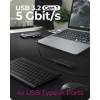 Raidsonic Icy Box IB-DK4062-CPD utaz&oacute; notebook-dokkol&oacute; 12-in-1, h&aacute;rom videokimenet (2db HDMI + 1db VGA) IB-DK4062-CPD