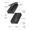 Raidsonic Icy Box IB-DK4072M-CU31 notebook-dokkol&oacute;&aacute;llom&aacute;s 10-in-1, M.2 NVMe &eacute;s SATA SSD-h&aacute;z, USB 10Gb/s IB-DK4072M-CU31