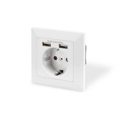 DIGITUS DA-70613 2xUSB 250V schuko süllyesztett fali aljzat DA-70613 DIGITUS DA-70613 2xUSB 250V schuko süllyesztett fali aljzat DA-70613