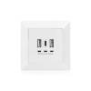DIGITUS DA-70618 1x USB Type-C 2x Type-A 250V schuko süllyesztett fali aljzat DA-70618