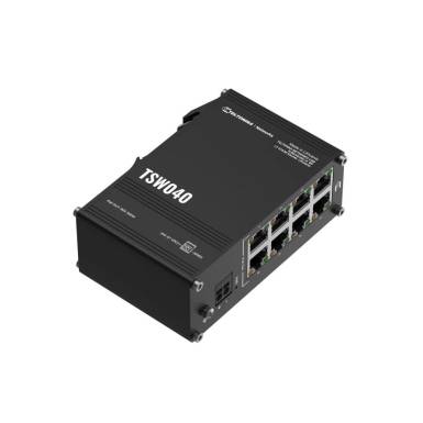 Teltonika 8 portos nem menedzselhető PoE switch, 240W, DIN sín, ipari, plug and play TSW040 Teltonika 8 portos nem menedzselhető PoE switch, 240W, DIN sín, ipari, plug and play TSW040