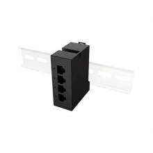Lanberg DIN s&iacute;nre szerelhető PoE extender, 1xPoE In 3xPoE Out, 100Mb Fast Ethernet, 30W DIN-FE4-AT-30W