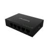 Lanberg 5 portos Gigabit Desktop Switch, fémházas, 12V DSM1-1005