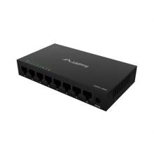 Lanberg 8 portos Gigabit Desktop Switch, f&eacute;mh&aacute;zas, 12V DSM1-1008