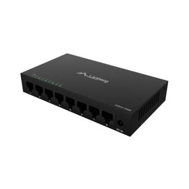 Lanberg 8 portos Gigabit Desktop Switch, fémházas, 12V DSM1-1008 Lanberg 8 portos Gigabit Desktop Switch, fémházas, 12V DSM1-1008