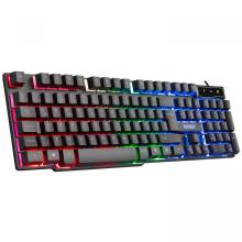 KEY-Everest KB-188 Borealis Rainbow USB fekete RGB billentyűzet HUN 37428