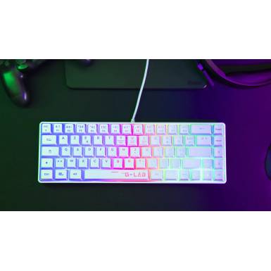 KEY-The G-Lab Gaming KEYZ HYDRO USB billentyűzet HU Feh&eacute;r RGB KEYZ-HYDROGEN-W/HU