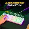 KEY-The G-Lab Gaming KEYZ HYDRO USB billentyűzet HU Feh&eacute;r RGB KEYZ-HYDROGEN-W/HU