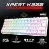 KEY-Spirit of Gamer XPERT K200 White Vil&aacute;g&iacute;t&oacute; Gamer Magyar USB billentyűzet CLA-XK200WH-HU
