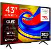 TCL 43P7L 43'' 4K HDR Dolby Vision, HDR10+ Built-in 2.4/5GHz Wi-Fi, MIMO DVB-C Pan EU 43P7L