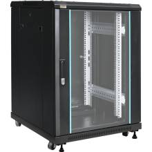 19" 15U 600x600 &aacute;ll&oacute; rack szekr&eacute;ny; lapraszerelt; fekete RS1566
