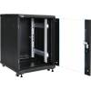 19" 15U 600x600 álló rack szekrény; lapraszerelt; fekete RS1566