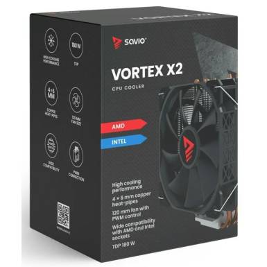 Savio Vortex X2 CPU cooler VORTEXX2 Savio Vortex X2 CPU cooler VORTEXX2