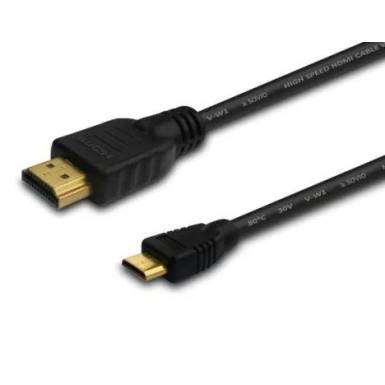 HDMI-mini HDMI kábel 1,5m aranyozott Savio CL-09 CL-09 HDMI-mini HDMI kábel 1,5m aranyozott Savio CL-09 CL-09