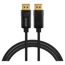 DisplayPort-DisplayPort kábel 1m v1.4 Savio CL-204 CL-204 DisplayPort-DisplayPort kábel 1m v1.4 Savio CL-204 CL-204