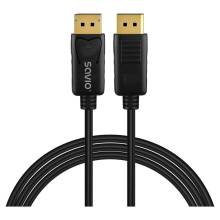 DisplayPort-DisplayPort kábel 3m v1.4 Savio CL-206 CL-206 DisplayPort-DisplayPort kábel 3m v1.4 Savio CL-206 CL-206