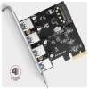 I/O k&aacute;rtya PCI-E 2.0 1x - 4xUSB 3.0 port Axagon PCEU-430RS PCEU-430RS
