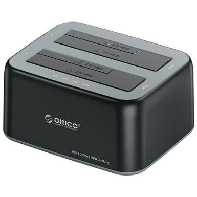 HDD dokkol&oacute; 2,5"-3,5"SATA/USB 3.2 Orico 6829C3-C-EU-BK-BP 6829C3-C-EU-BK-BP
