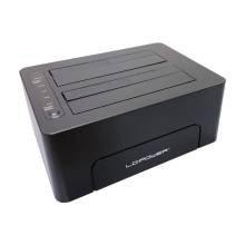 HDD dokkol&oacute; 2,5"-3,5"SATA/USB 3.2 LC Power LC-DOCK-C-V2 LC-DOCK-C-V2