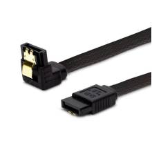 SATA adatkábel 50cm 1x90°-os Savio GAK-08 fekete GAK-08 SATA adatkábel 50cm 1x90°-os Savio GAK-08 fekete GAK-08