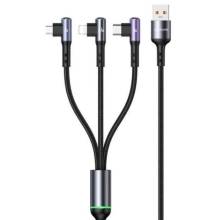 USB 2.0 A-C + Lightning + microUSB k&aacute;bel 1,2m Usams SJ561USB01 SJ561USB01