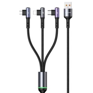 USB 2.0 A-C + Lightning + microUSB kábel 1,2m Usams SJ561USB01 SJ561USB01 USB 2.0 A-C + Lightning + microUSB kábel 1,2m Usams SJ561USB01 SJ561USB01