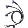 USB 2.0 A-C + Lightning + microUSB kábel 1,2m Usams SJ561USB01 SJ561USB01