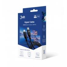 USB 3.0 C-C k&aacute;bel 1m 3mk Hyper 4K 100W CC1-100-4K-01B 3MK464550