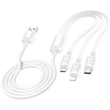 USB töltőkábel C-C+micro+Lightning 1m Hoco X74 767370 HC767370 USB töltőkábel C-C+micro+Lightning 1m Hoco X74 767370 HC767370