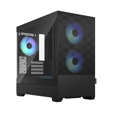 Fractal Design Pop Mini Air RGB Tempered Glass Black FD-C-POR1M-06 Fractal Design Pop Mini Air RGB Tempered Glass Black FD-C-POR1M-06