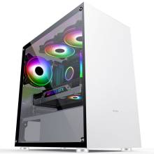 MS Fighter S301 Gaming Tempered Glass Window White MSC10032