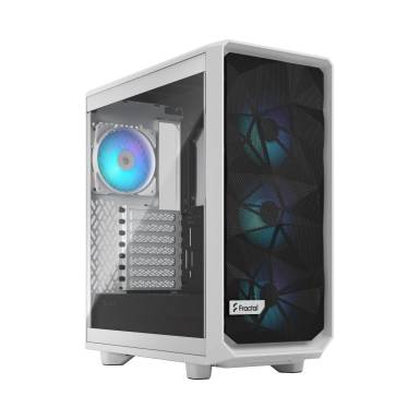 Fractal Design Meshify 2 Compact RGB Tempered Glass Tint Clear White FD-C-MES2C-08 Fractal Design Meshify 2 Compact RGB Tempered Glass Tint Clear White FD-C-MES2C-08