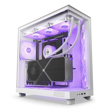 NZXT H6 Flow RGB (2023) Tempered Glass Matte White CC-H61FW-R1 NZXT H6 Flow RGB (2023) Tempered Glass Matte White CC-H61FW-R1