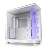 NZXT H6 Flow RGB (2023) Tempered Glass Matte White CC-H61FW-R1