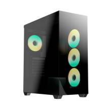 RaidMax i800 Chrome Tempered Glass Black I800CBF