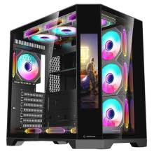 Rampage NOVA RGB Tempered Glass Black 42671