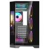 Rampage NOVA RGB Tempered Glass Black 42671