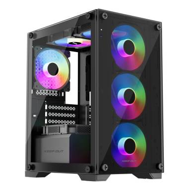 Keep Out XC-201 GLASS RGB Tempered Glass Black XC-201 GLASS Keep Out XC-201 GLASS RGB Tempered Glass Black XC-201 GLASS
