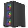 Keep Out XC-201 GLASS RGB Tempered Glass Black XC-201 GLASS