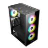 Keep Out XC-210 GLASS RGB Tempered Glass Black XC-210 GLASS