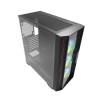 Keep Out XC-500 GLASS RGB Tempered Glass Black XC-500 GLASS